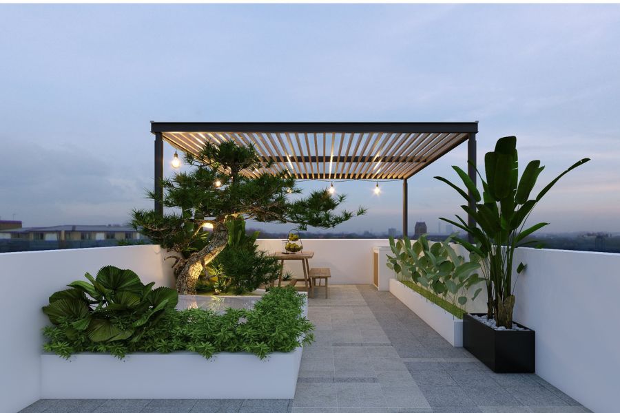 Lựa chọn vật liệu phù hợp giúp mái che bền đẹp và tiện ích hơn.